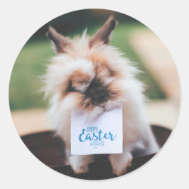 イースター 丸型ステッカー オーダーメイド ウサギ ラウンドシール