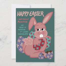 イースター – 体前向きバニー – チョコレートラバー シーズンカード