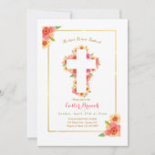 イースター 十字架 招待状 (正面)