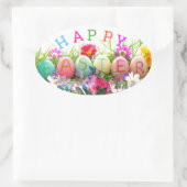 イースター 卵の形 ステッカー (バッグ)