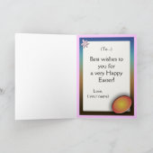 イースター – 卵カードのバニー。 シーズンカード (内部)