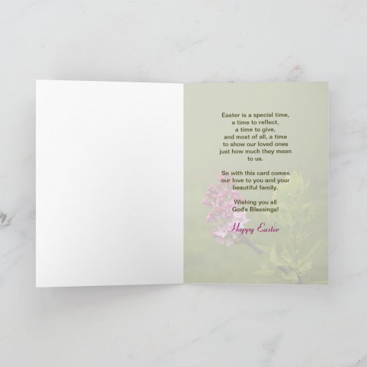 イースター – 娘と彼女の家族 シーズンカード (内部)