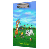 イースター – 子犬のカポウサギと雛 クリップボード (左)