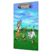 イースター – 子犬のカポウサギと雛 クリップボード (左)