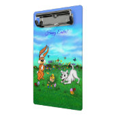 イースター – 子犬のカポウサギと雛 ミニクリップボード (アングル2)
