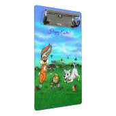 イースター – 子犬のカポウサギと雛 ミニクリップボード (アングル)