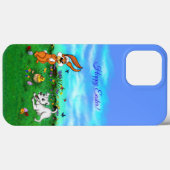 イースター – 子犬のカポウサギと雛 Case-Mate iPhoneケース (裏面 (横))