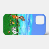 イースター – 子犬のカポウサギと雛 Case-Mate iPhoneケース (裏面 (横))