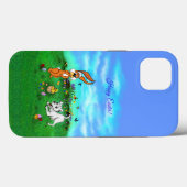 イースター – 子犬のカポウサギと雛 Case-Mate iPhoneケース (裏面 (横))