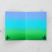 イースター – 子犬の飼い犬のウサギとひよこ シーズンカード (内部)