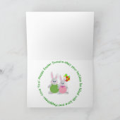 イースター – 孫 – 列車/バンニー/バルーン シーズンカード (内部)