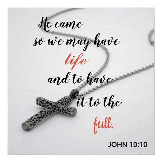 イースター、宗教引用文。 ポスター (正面)