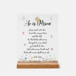 イースター – 彼は復活した アクリルサイン