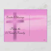 イースター – 彼は復活している – 宗教 シーズンポストカード (裏面)