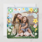 イースター 復活した 招待状 (正面)