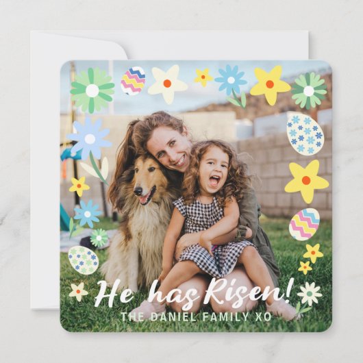 イースター 復活した 招待状 (正面)