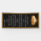 イースター 復活の三つの十字架 教会 横断幕 (横)