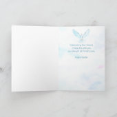 イースター 復活の喜び 十字架と鳩 カード (内部)