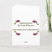 イースター – 息子と彼の家族 – ライラック シーズンカード (裏面)