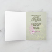 イースター – 息子と彼の家族 – ライラック シーズンカード (内部)