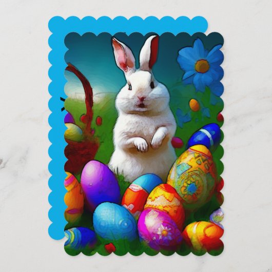 イースター 招待状 (正面/裏面)