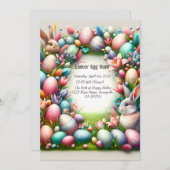 イースター 招待状 (正面/裏面)