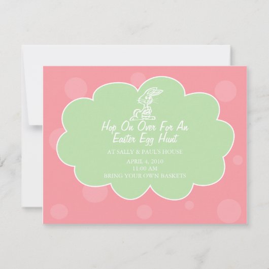 イースター 招待状 (正面)