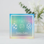 イースター 春のキュートなウサギ イースターエッグ ハント シーズンカード (スタンド正面)