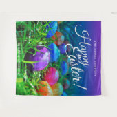 イースター 春の卵の狩り | フォト 背景 タペストリー (正面(横))