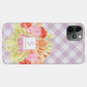 イースター 春の淡いピンクのギンガムチェック柄 Case-Mate iPhoneケース (裏面(横))