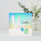 イースター 春の かわいい ウサギ イースターエッグ ハント シーズンカード (スタンド正面)