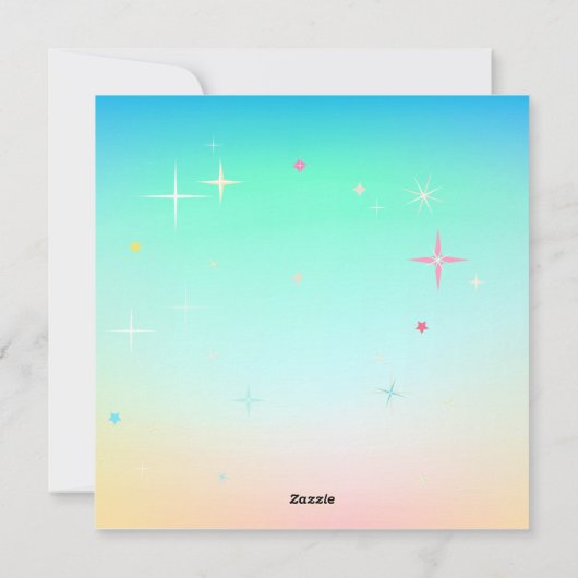 イースター 春の かわいい ウサギ イースターエッグ ハント シーズンカード (裏面)