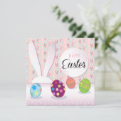 イースター 春の かわいい ウサギ イースター ハント シーズンカード (スタンド正面)