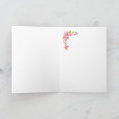 イースター、春、さくらんぼの花、スズメ、鳥 シーズンカード (内部)