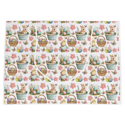 イースター、春 ラージペーパーバッグ (正面)