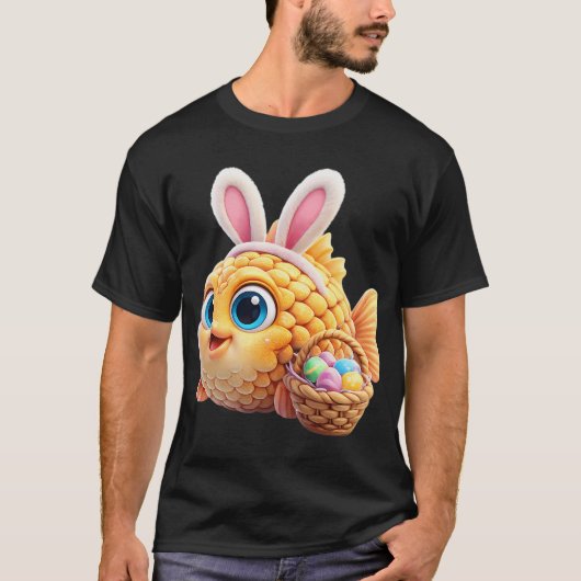 イースター 松かさ 魚 1 Tシャツ (正面)