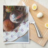 イースター – 正統派パスチャバスケットカバータオル キッチンタオル (四つ折り)