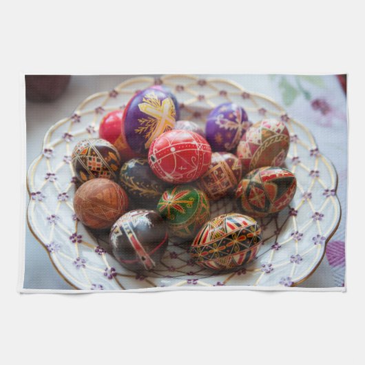 イースター – 正統派パスチャバスケットカバータオル キッチンタオル (横)