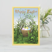 イースター – 牧草地の卵のバスケット 案内状 (スタンド正面)
