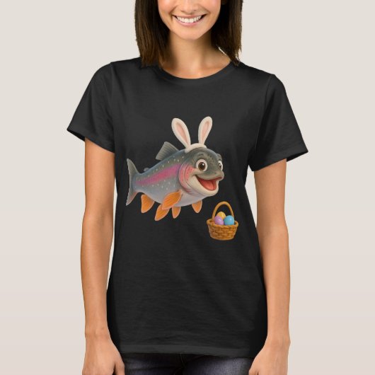 イースター 虹鱒 Tシャツ (正面)