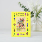 イースター – 象が卵を産む シーズンポストカード (スタンド正面)