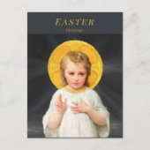 イースター・賛美キリストの子供のエマイル・ムニエ シーズンポストカード (正面)