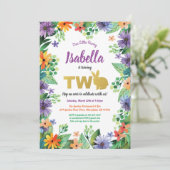 イースター 2歳の誕生日パーティー招待状 招待状 (スタンド正面)