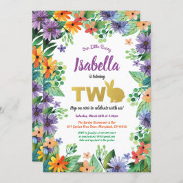 イースター 2歳の誕生日パーティー招待状 招待状