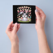 イースター 2025 たまご うさぎ かわいい ラビット チラシ (手)