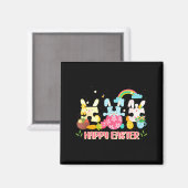 イースター 2026 かわいいウサギ うさぎ イースター お祝い マグネット (正面/裏面)