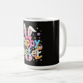 イースター 2026 かわいいウサギ コーヒーマグカップ (正面右)