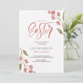 イースター Sunday お祝い 春の花 招待状 (スタンド正面)