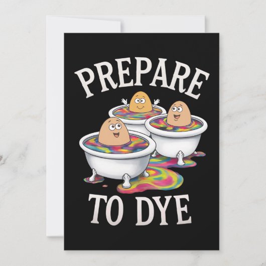 イースター Sunday に楽しい卵狩り 染色する準備を 招待状 (正面)