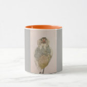 "イースターegger"の水彩画の鶏のコーヒー・マグ マグカップ (中央)